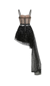 ÄRMELLOSES MINIKLEID, ZWEITEILIGES SET